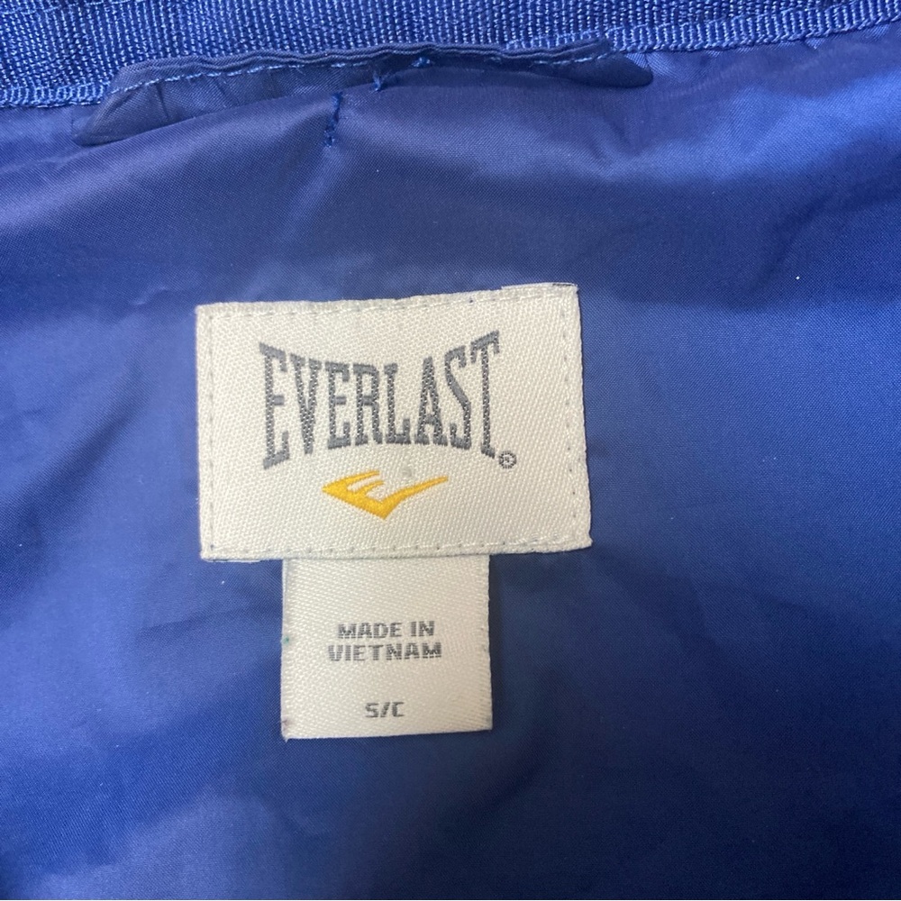 Everlast Jacket Blue Quilted Puffer Reflective Thumb Hole Zip Pockets Full Zip - Picture 15 of 16